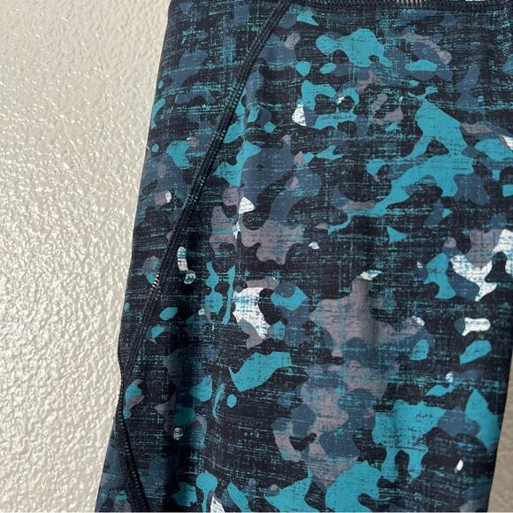 Sweaty Betty The Power 7/8 Leggings Teal Green Black Deep Lake Camo - Picture 5 of 8